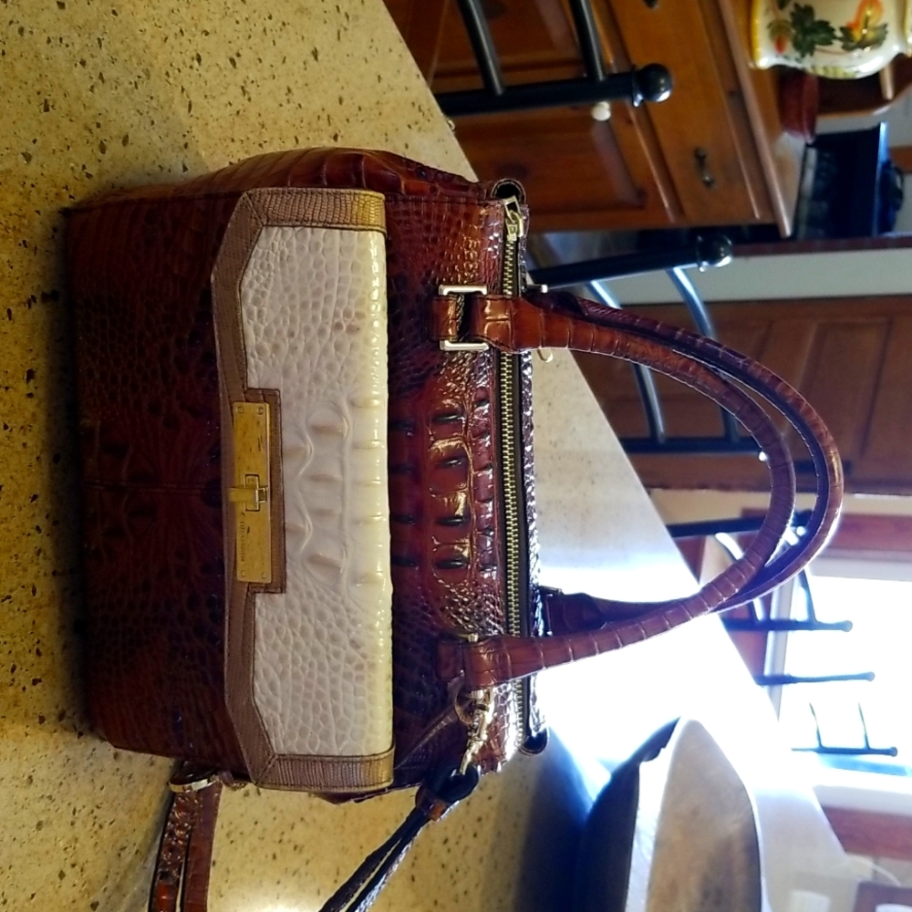 Brahmin Malia Satchel & Mini Wallet Melbourne